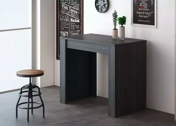 קונסולה נפתחת לפינת אוכל מדגם ROYAL בצבע אפור קונסולה נפתחת לפינת אוכל מדגם ROYAL בצבע אפור