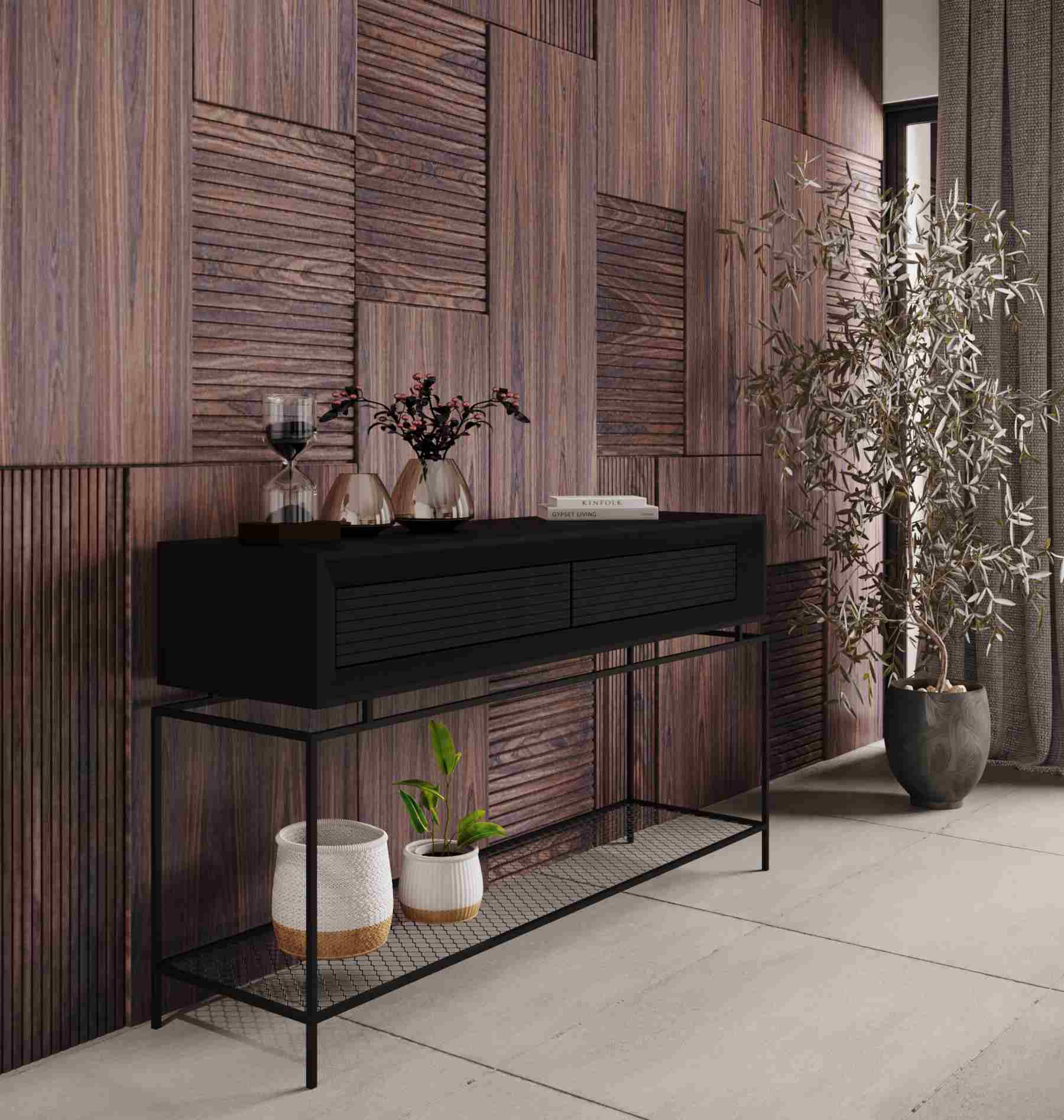 קונסולת כניסה מעוצבת דגם צדף שחור מבית טודו דיזיין TUDO DESIGN קונסולת כניסה מעוצבת דגם צדף שחור מבית טודו דיזיין TUDO DESIGN