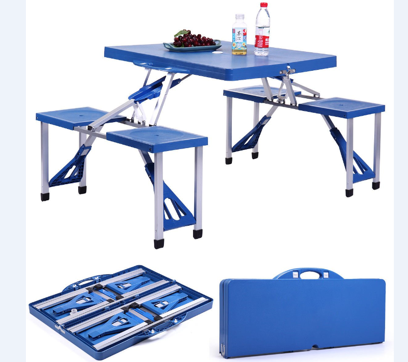 שולחן פיקניק מתקפל פלסטיק למזוודה כולל 4 כיסאות לאירוח וטיולים FA20004 מבית טודו דיזיין TUDO DESIGN שולחן פיקניק מתקפל פלסטיק למזוודה כולל 4 כיסאות לאירוח וטיולים FA20004 מבית טודו דיזיין TUDO DESIGN