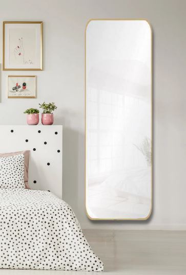 מראת גוף מלבנית תלייה XL בגודל 55X180 ס"מ עם מסגרת מתכת דקה במגוון צבעים Tudo Design מראת גוף מלבנית תלייה XL בגודל 55X180 ס"מ עם מסגרת מתכת דקה במגוון צבעים Tudo Design