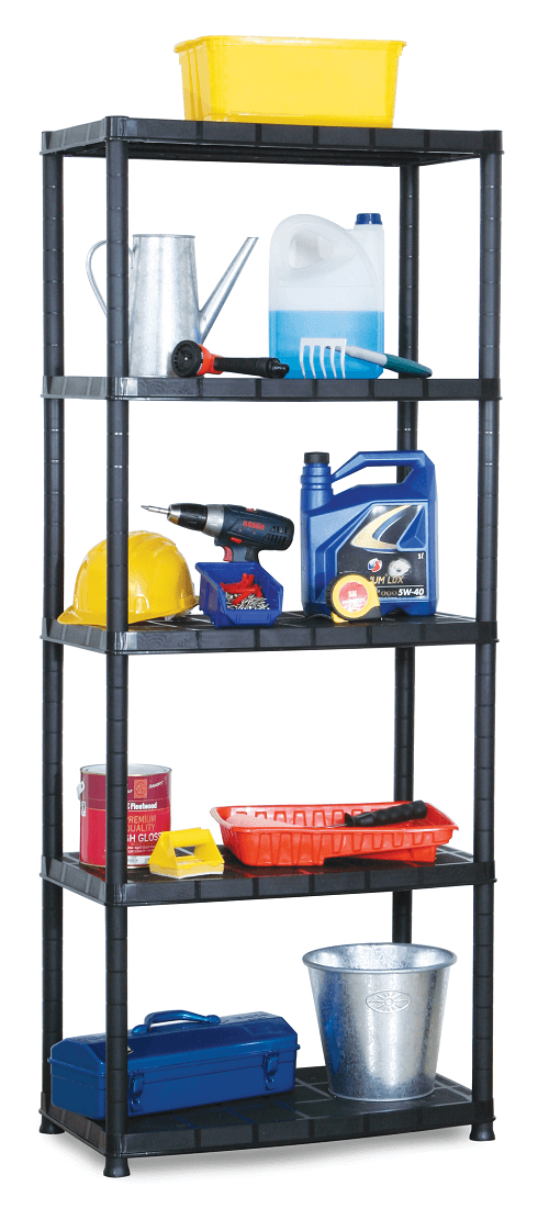 מדפים למחסן כוננית מדפים "15 אינץ 5 קומות עשויים פלסטיק תוצרת ישראל RAM מדפים למחסן כוננית מדפים "15 אינץ 5 קומות עשויים פלסטיק תוצרת ישראל RAM