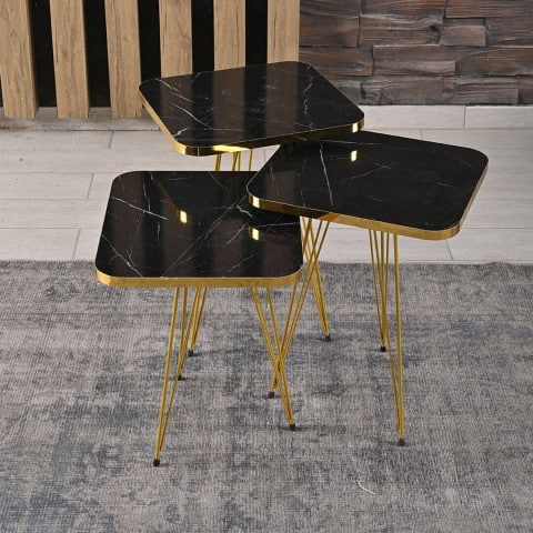 ZERMATT שלישיית שולחנות צד לסלון מבית טודו דיזיין TUDO DESIGN ZERMATT שלישיית שולחנות צד לסלון מבית טודו דיזיין TUDO DESIGN