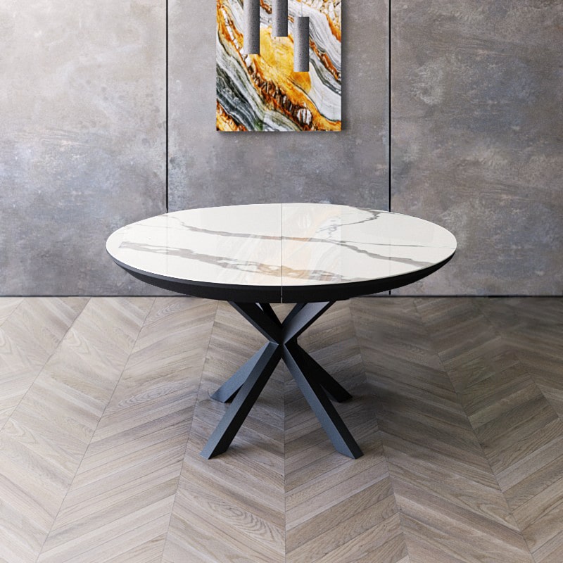 פינת אוכל עגולה נפתחת דגם גלורי גרניט לבן מבית טודו דיזיין TUDO DESIGN פינת אוכל עגולה נפתחת דגם גלורי גרניט לבן מבית טודו דיזיין TUDO DESIGN