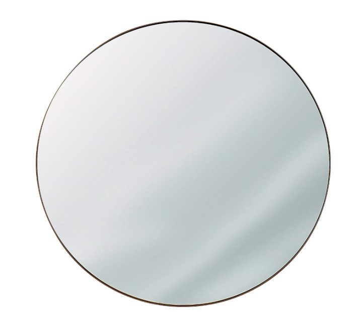 מראה עגולה עם מסגרת מתכת דקה צבע זהב עתיק במגוון מידות Tudo Design מראה עגולה עם מסגרת מתכת דקה צבע זהב עתיק במגוון מידות Tudo Design