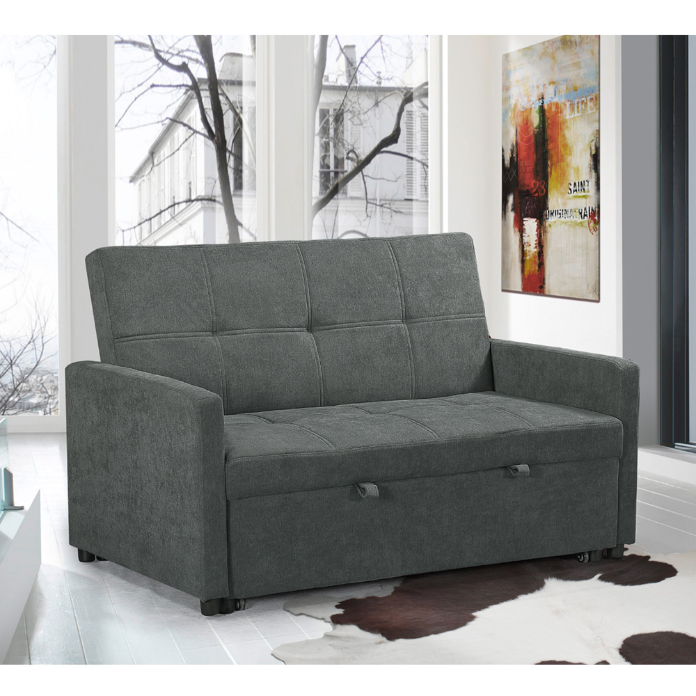 ספה דו מושבית נפתחת למיטה רחבה עם ראש מתכוונן HOME DECOR דגם אורטל 140 ספה דו מושבית נפתחת למיטה רחבה עם ראש מתכוונן HOME DECOR דגם אורטל 140