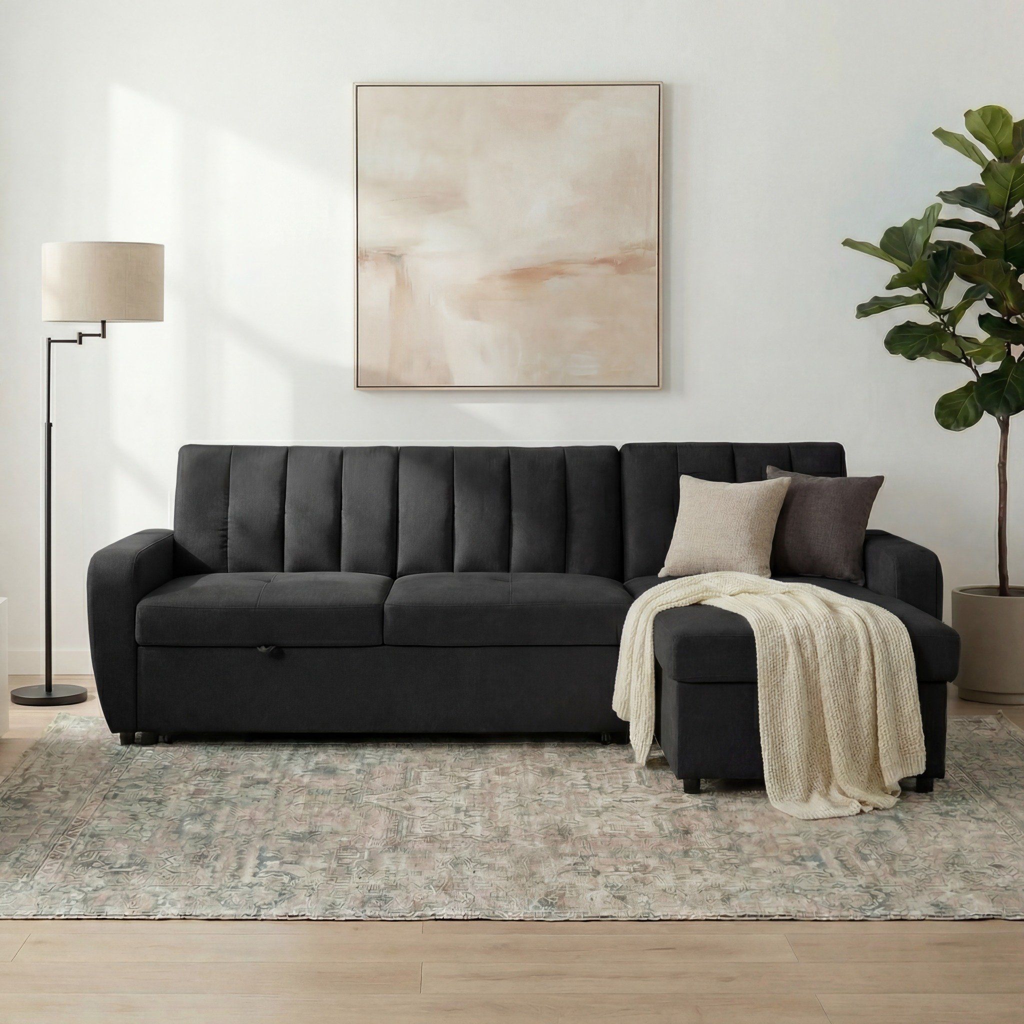 מערכת ישיבה פינתית מבד נפתחת למיטה זוגית עם ארגז מצעים HOME DECOR דגם יונית מערכת ישיבה פינתית מבד נפתחת למיטה זוגית עם ארגז מצעים HOME DECOR דגם יונית