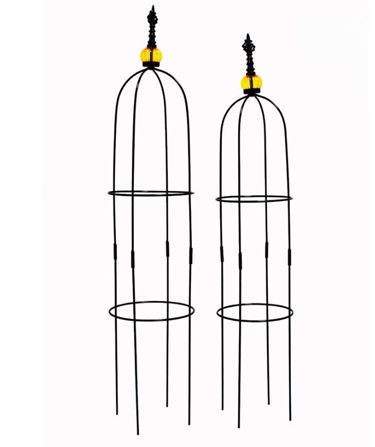 סט 2 יח אובליסק 80+100 ס"מ – עמודים מעוצבים ממתכת לתמיכת צמחים לעיצוב הגינה דגם 003 סט 2 יח אובליסק 80+100 ס"מ – עמודים מעוצבים ממתכת לתמיכת צמחים לעיצוב הגינה דגם 003