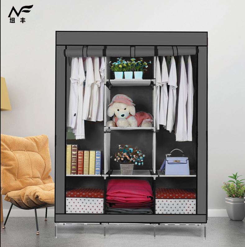 ארון קל עם 2 אזורי תלייה ומדפים RH-8012 מבית טודו דייזין ארון קל עם 2 אזורי תלייה ומדפים RH-8012 מבית טודו דייזין