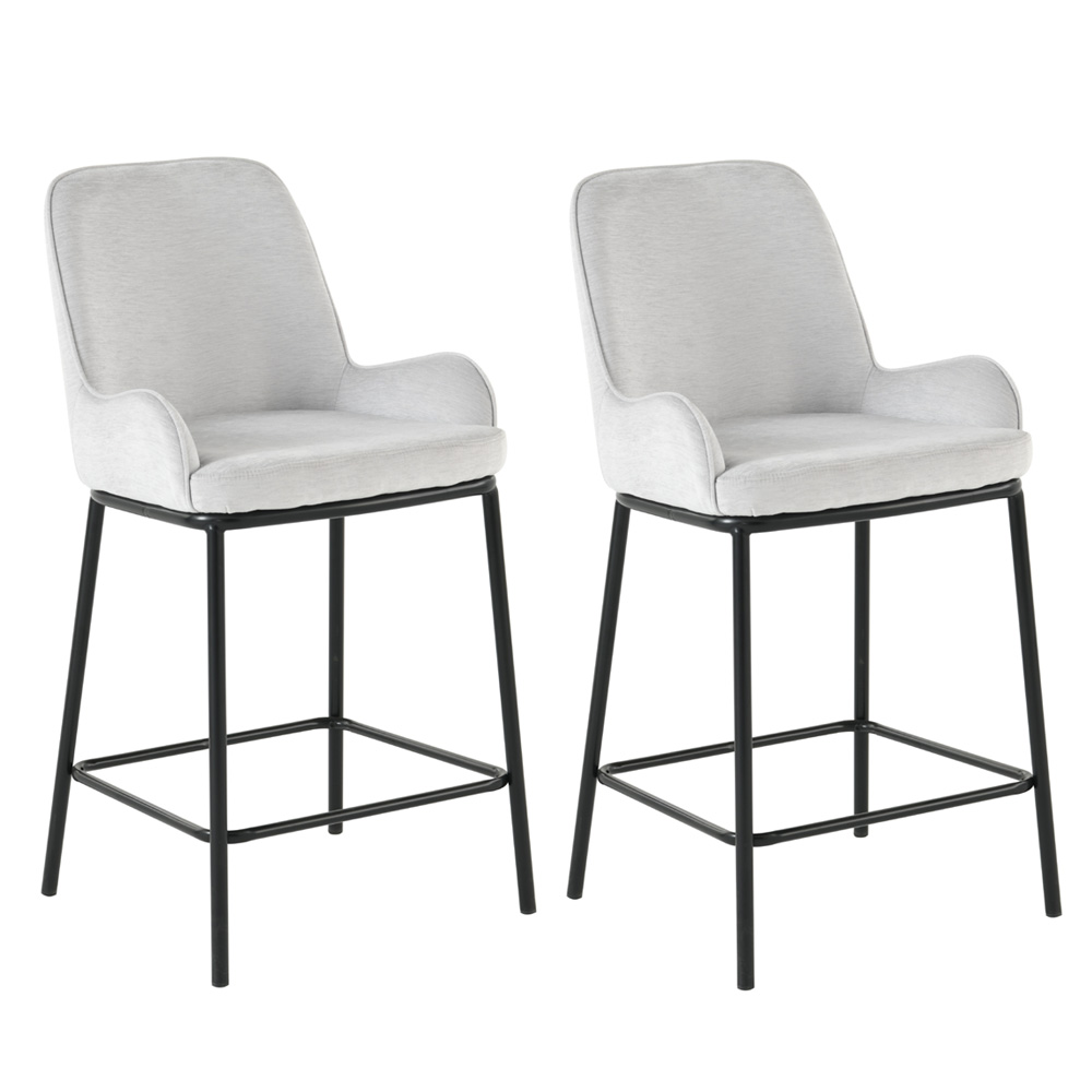 זוג כיסאות בר מעוצבים לפינת אוכל מרופדים בד רחיץ TUDO DESIGN דגם ברק בגוון אבן זוג כיסאות בר מעוצבים לפינת אוכל מרופדים בד רחיץ TUDO DESIGN דגם ברק בגוון אבן