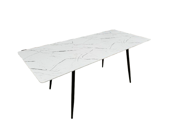 שולחן פינת אוכל מלבני ומעוצב כולל פתיחה מעץ איכותי דגם מארבל שולחן פינת אוכל מלבני ומעוצב כולל פתיחה מעץ איכותי דגם מארבל