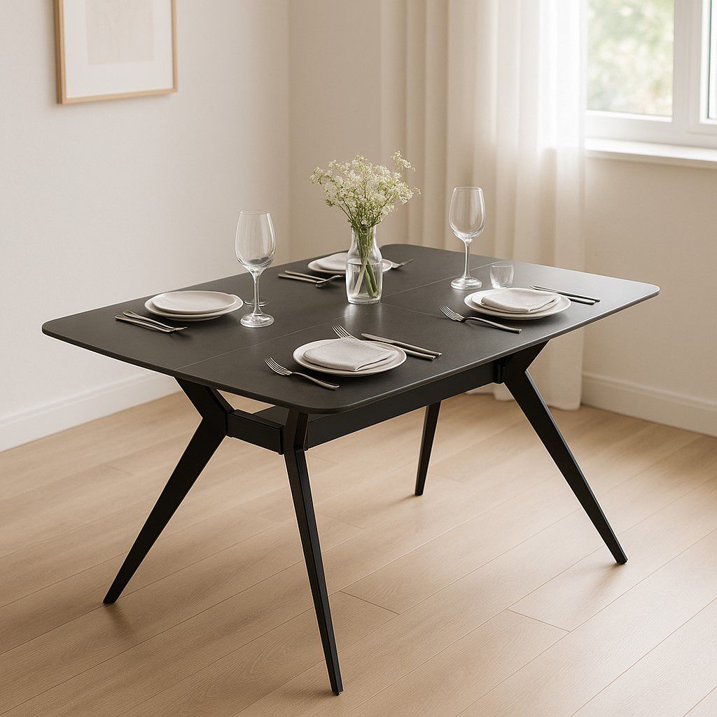 שולחן אוכל פלטה מקרמיקה 140/80 ס"מ גוון שיש שחור דגם טוסקנה Toscana מבית טודו דיזיין שולחן אוכל פלטה מקרמיקה 140/80 ס"מ גוון שיש שחור דגם טוסקנה Toscana מבית טודו דיזיין