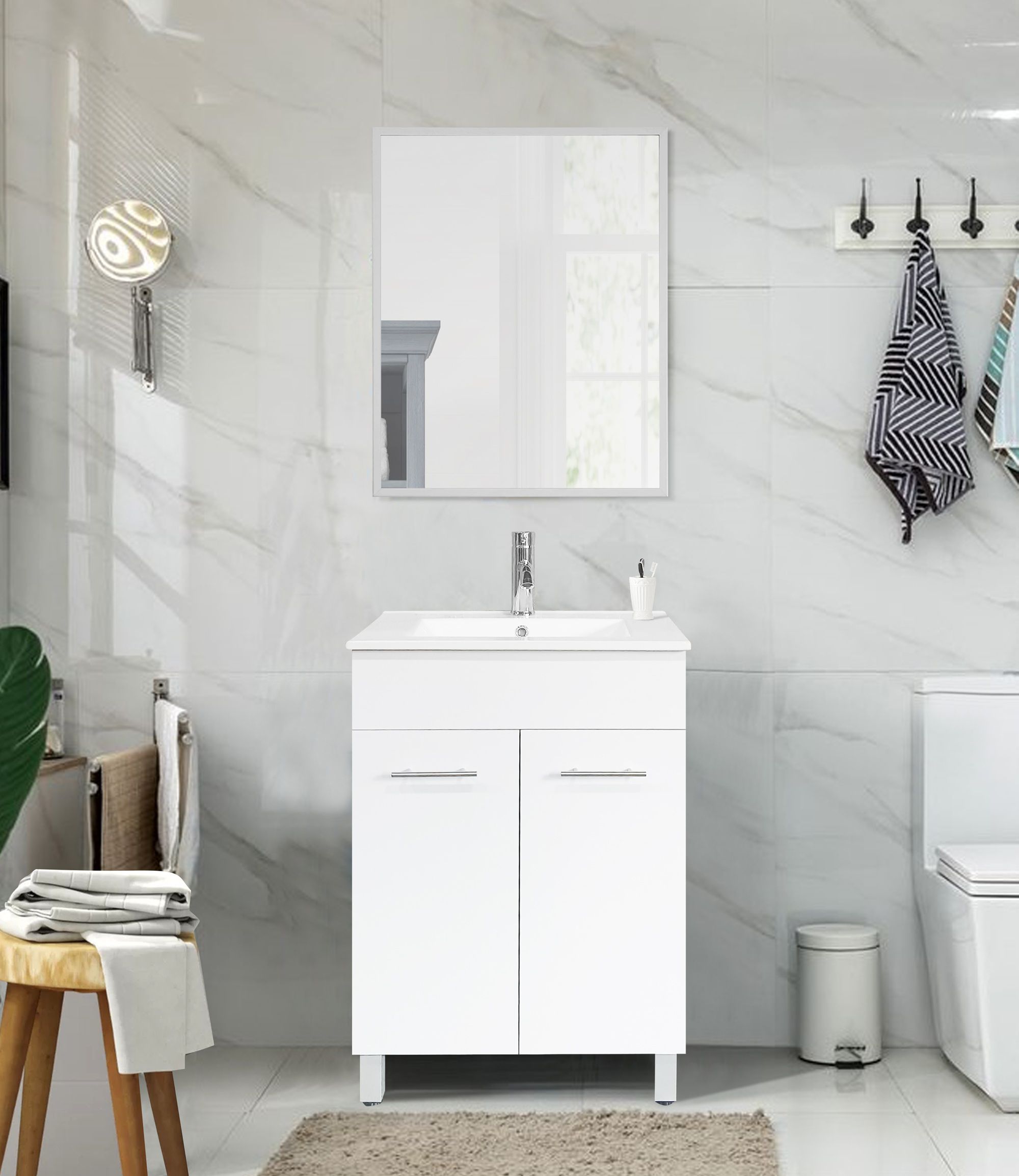 ארון אמבטיה עומד 60 ס"מ עם כיור חרס ומראה – דגם לוטוס Lotus מבית טודו דיזיין Tudo Design ארון אמבטיה עומד 60 ס"מ עם כיור חרס ומראה – דגם לוטוס Lotus מבית טודו דיזיין Tudo Design