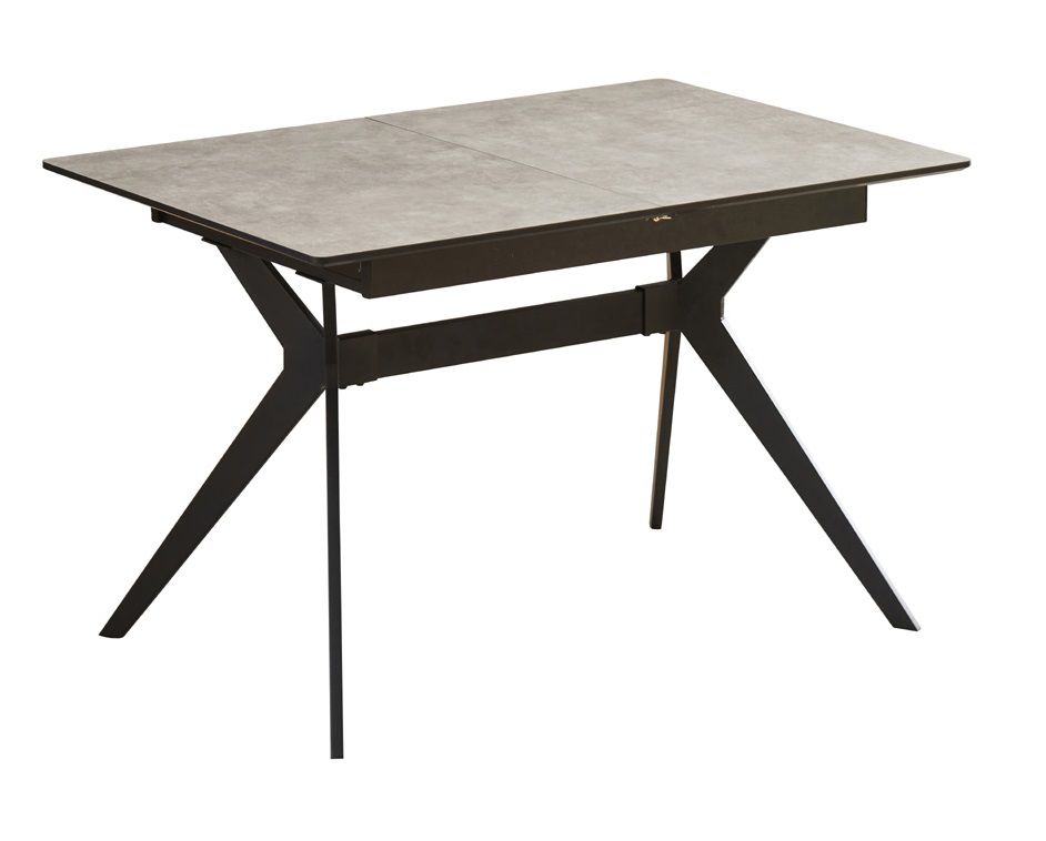 שולחן אוכל נפתח 1.4-2.4 מ' עם רגלי ברזל HOME DECOR דגם סנטוריני בגוון אפור שולחן אוכל נפתח 1.4-2.4 מ' עם רגלי ברזל HOME DECOR דגם סנטוריני בגוון אפור