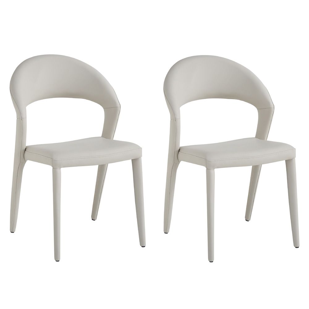 זוג כיסאות מעוצבים לפינת אוכל HOME DECOR דגם קלרה צבע לבן זוג כיסאות מעוצבים לפינת אוכל HOME DECOR דגם קלרה צבע לבן