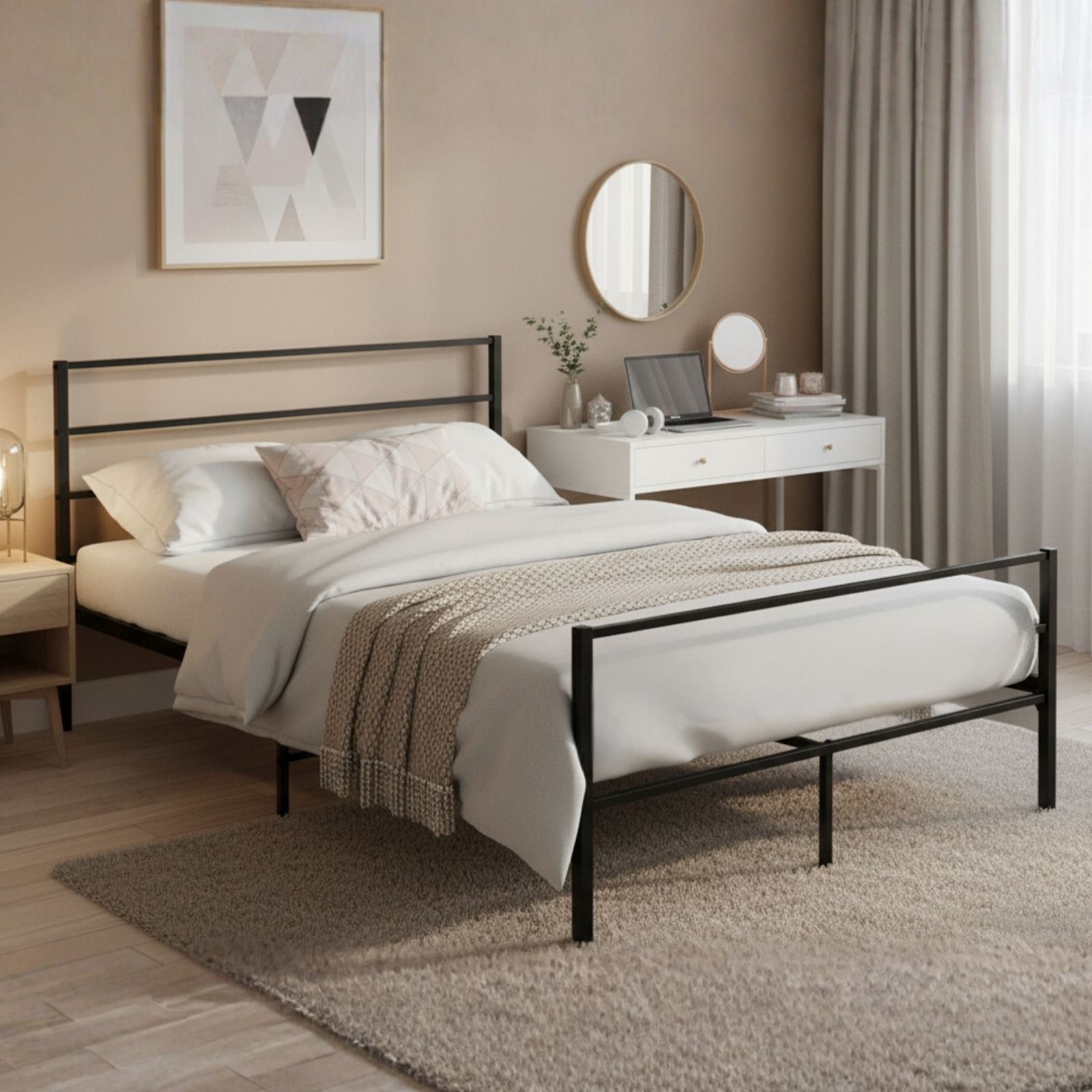 מיטת נוער ברוחב וחצי ממתכת מתאימה למזרן 120/190 ס"מ בצבע שחור דגם נויה מבית טודו דיזיין מיטת נוער ברוחב וחצי ממתכת מתאימה למזרן 120/190 ס"מ בצבע שחור דגם נויה מבית טודו דיזיין