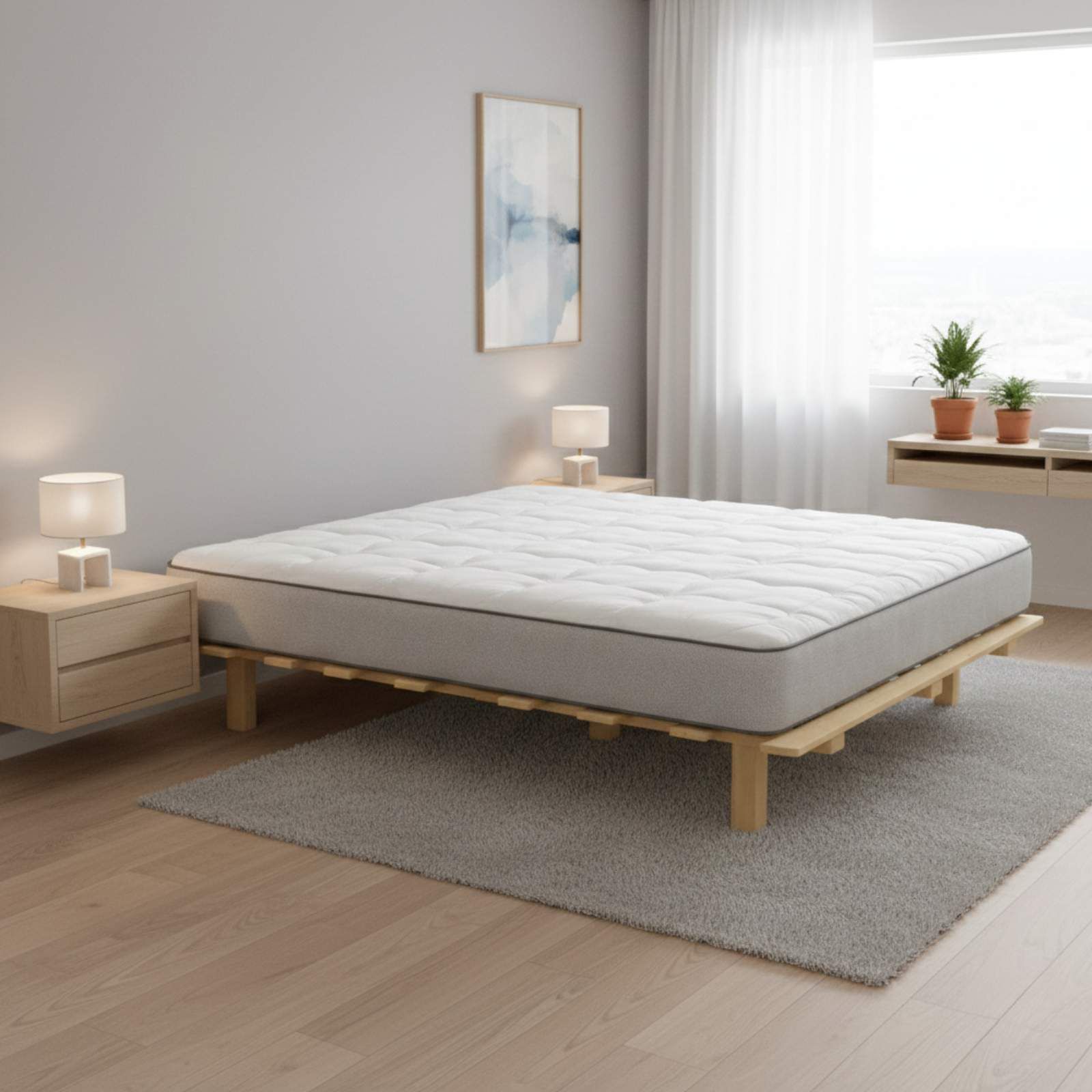 בסיס מיטה מעץ אורן מלא דגם סימפל מבית טודו דיזיין בסיס מיטה מעץ אורן מלא דגם סימפל מבית טודו דיזיין